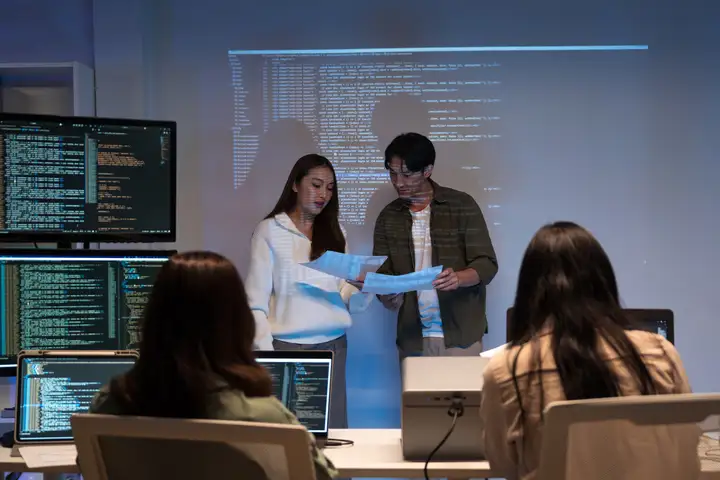 At Seeb Academy students learning Cybersecurity skills